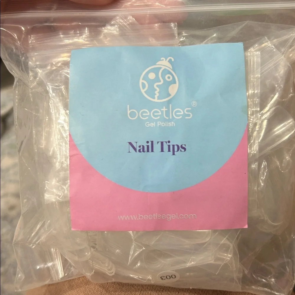 NAIL TIPS WITH UV & LED LAMP 500 ACRYLIC TIPS
